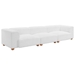 Tayte Sofa - White - Natural Wood Frame and Legs - ZUO5820