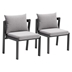 Horizon Dining Chair - Gray - Set of 2