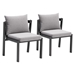 Horizon Dining Chair - Gray - Set of 2 - ZUO6273