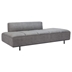 Confection Sofa Gray - Powder Coated Black Steel Frame