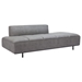 Confection Sofa Gray - Powder Coated Black Steel Frame - ZUO6379