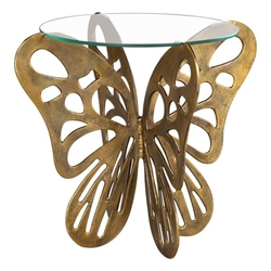 Motyl Accent Table - Gold 