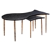 Norden 22"W x 40"L Coffee Table Set - Black and Bronze - 2-Piece - ZUO6581