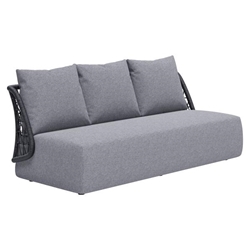 Mekan Sofa Gray - Black Frame 