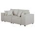 Raleigh 76" Sofa in Beige Linen - 4 Accent Pillows