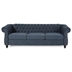 Torvane 84" 3 Seater Sofa - Navy Blue Fabric