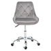 Zimmer Dining Chair - Modern Velvet with Chrome Legs - Grey - CAB3388