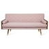 Kaidren Mid-Century Modern Tufted Fabric Sofa - Blush