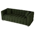 Florapark 80" 3 Seater Sofa - Green Teddy Fleece - Solid Wood Frame