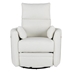 Selario Upholstered Swivel Recliner - Manual Rocker Recliner Chair - Beige Linen Fabric - Iron Frame