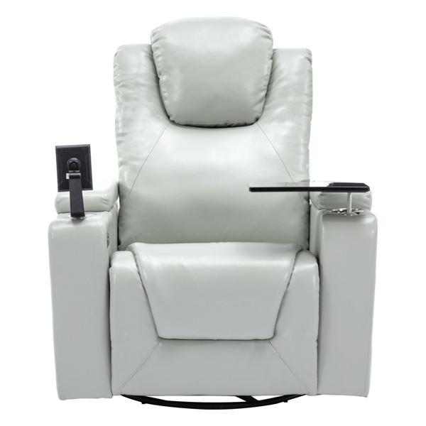 Ravelin 270 Degree Swivel Recliner with Surround Sound - Grey 