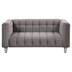 Nyranda 63" Modern Loveseat - Dutch Fluff Upholstered - Gray