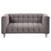 Nyranda 63" Modern Loveseat - Dutch Fluff Upholstered - Gray - CAB5021