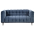 Nyranda 63" Modern Loveseat - Dutch Fluff Upholstered - Blue