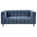 Nyranda 63" Modern Loveseat - Dutch Fluff Upholstered - Blue - CAB5022