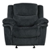 Blairen - Manual Reclining Sofa - Dark Blue Velvet - CAB5120