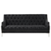 Selanth 78" Modern Sofa - Dutch Plush Upholstered Sofa with Metal Legs - Black