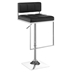 Alameda Adjustable Bar Stool - Chrome and Black