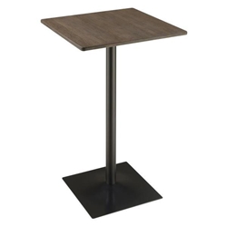 Cavalier 23"W x 23"L Square Pub Height Bistro Bar Table - Dark Elm 