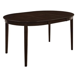 Gabriel 42"W x 42"L Oval Extension Leaf Dining Table - Cappuccino 