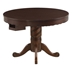 Turk 48" Round Dining and Billiard Poker Game Table - Tobacco Finish Top