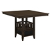 Jaden 47"W x 47"L Square Counter Height Dining Table Espresso