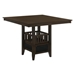 Jaden 47"W x 47"L Square Counter Height Dining Table Espresso - COA1100