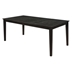 Louise 60"W x 40"L Rectangular Extension Leaf Dining Table - Black