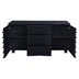 Stanton 3-Drawer Sideboard Buffet Storage Cabinet - Black