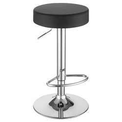 Ramses Adjustable Bar Stool Chrome and Black 