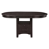 Lavon 42"W x 42"L Oval Extension Leaf Dining Table - Espresso