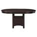 Lavon 42"W x 42"L Oval Extension Leaf Dining Table - Espresso - COA1147