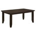 Dalila 66"W x 42"L Rectangular Wood Dining Table - Cappuccino