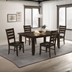 Dalila 66"W x 42"L 5-Piece Rectangular Dining Table Set - Cappuccino