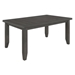 Dalila 66"W x 42"L Rectangular Wood Dining Table - Dark - Grey - COA1153