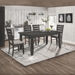 Dalila 66"W x 42"L 5-Piece Rectangular Dining Table Set - Dark - Grey - COA1154