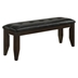 Dalila Leatherette Upholstered Wood Dining Bench - Cappuccino