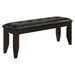 Dalila Leatherette Upholstered Wood Dining Bench - Cappuccino - COA1158