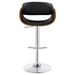 Dana Adjustable Bar Stool - Black and Chrome - COA1176