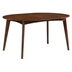 Malone 42"W x 42"L Collection Jedda Oval Extension Leaf Dining Table - Dark Walnut