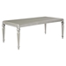 Bling 65"W x 43"L Extension Dining Table Metallic Platinum - COA1232