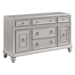 Bling Game Dining Sideboard Buffet Cabinet - Metallic Platinum 