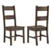 Coleman Dining Side Chair with Rustic Golden Brown Finish Frame - Set of 2 - COA1259