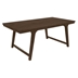 Reynolds 78"W x 39"L Rectangular Wood Dining Table - Brown Oak