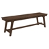 Reynolds Wood Trestle Base Dining Bench - Brown Oak