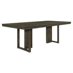 Kelly 86"W x 43"L Rectangular Wood Dining Table - Dark - Grey 