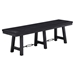 Newport Wood Trestle Base Dining Bench - Black - COA1325