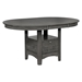 Lavon 42"W x 42"L Oval Extension Leaf Dining Table Medium - Grey - COA1332