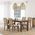 Matisse 76"W x 40"L 5-Piece Rectangular Dining Table Set - Light - Brown