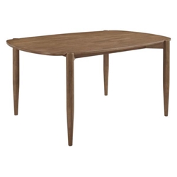 Dortch 63"W x 39"L Oval Solid Wood Dining Table - Walnut 